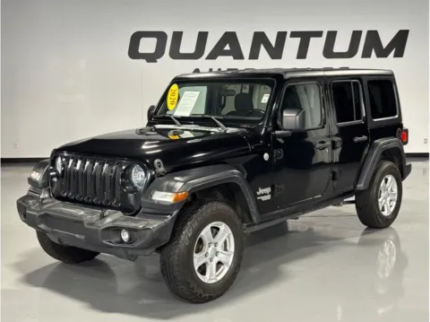 Black 2020 Jeep Wrangler Unlimited Sport S Sport Utility 4D for sale in Garden Grove, CA