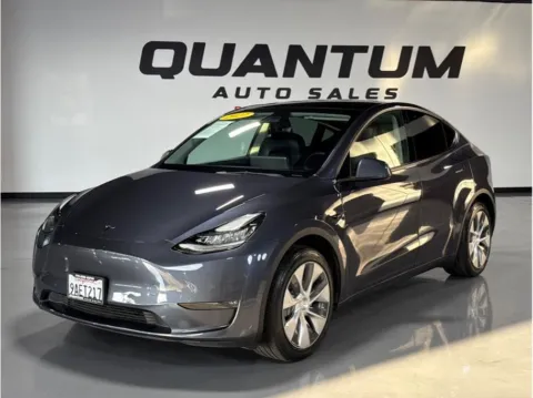 Gray 2022 Tesla Model Y Long Range Sport Utility 4D for sale in Garden Grove, CA