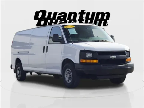 White 2014 Chevrolet Express 3500 Cargo Extended Van 3D for sale in Garden Grove, CA