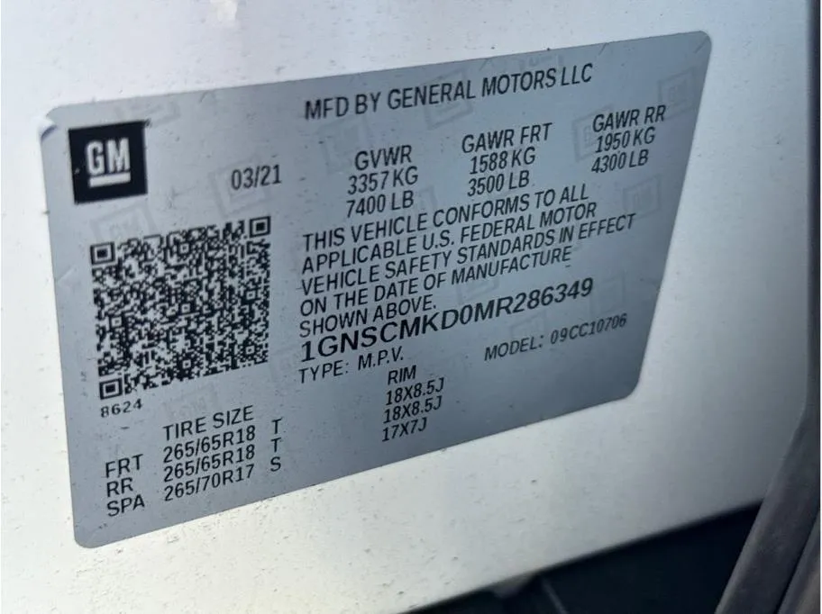 2021 Chevrolet Tahoe LS photo 14