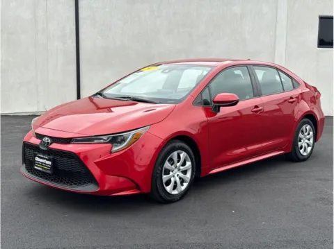 Red 2021 Toyota Corolla LE Sedan 4D for sale in Garden Grove, CA