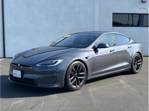 Gray 2021 Tesla Model S Plaid Sedan 4D for sale in Garden Grove, CA