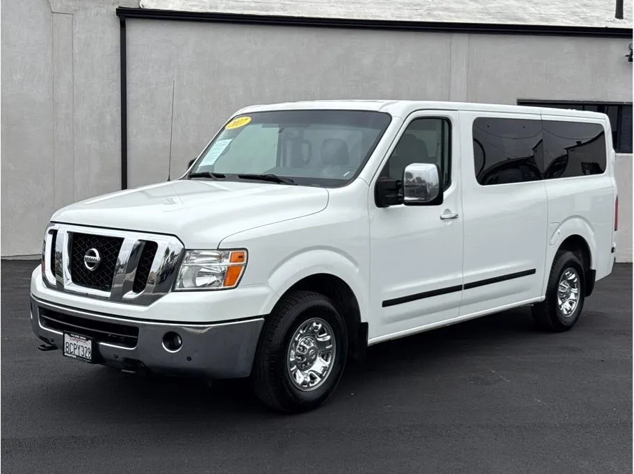 White 2017 Nissan NV3500 HD Passenger SL Van 3D for sale in Garden Grove, CA