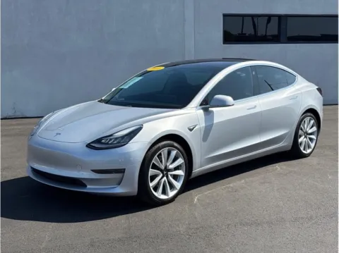 Silver 2018 Tesla Model 3 Long Range Sedan 4D for sale in Garden Grove, CA