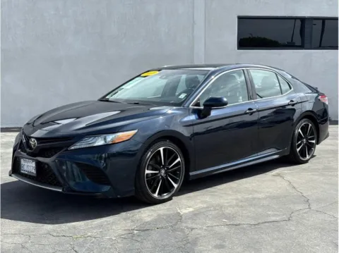 Blue 2018 Toyota Camry XSE Sedan 4D for sale in Garden Grove, CA