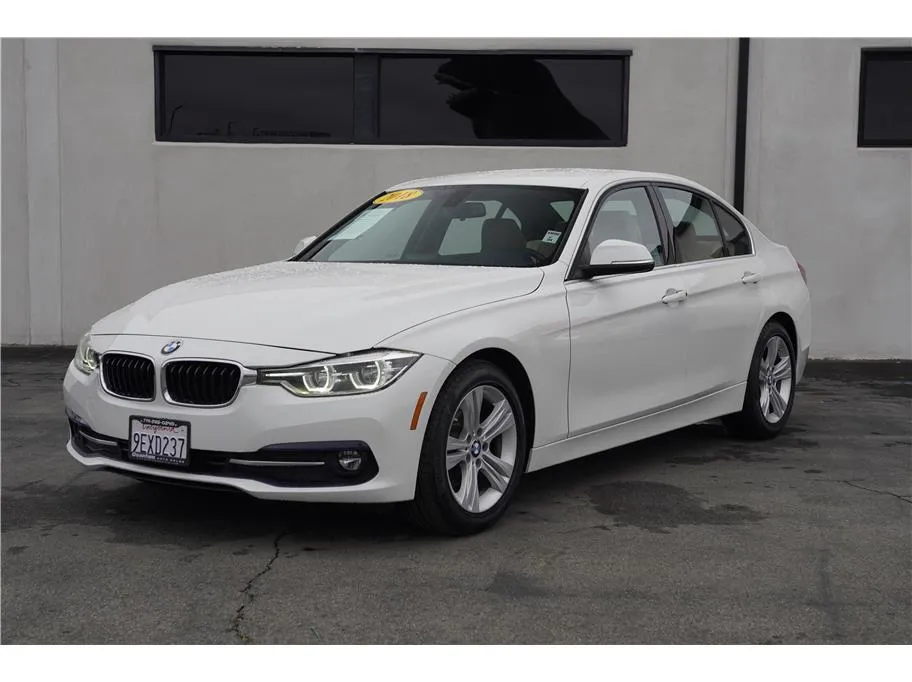 White 2018 BMW 3 Series 328d Sedan 4D for sale in Garden Grove, CA