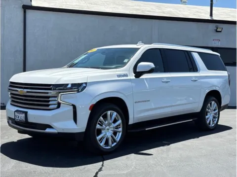 White 2021 Chevrolet Suburban High Country Sport Utility 4D for sale in Garden Grove, CA