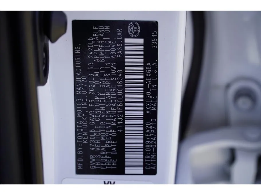 2020 Toyota Avalon Hybrid XLE photo 7