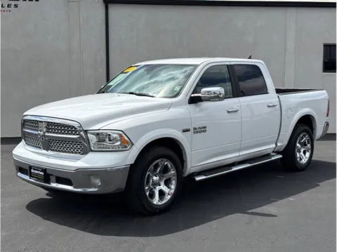 White 2017 Ram 1500 Crew Cab Laramie Pickup 4D 5 1/2 ft for sale in Garden Grove, CA
