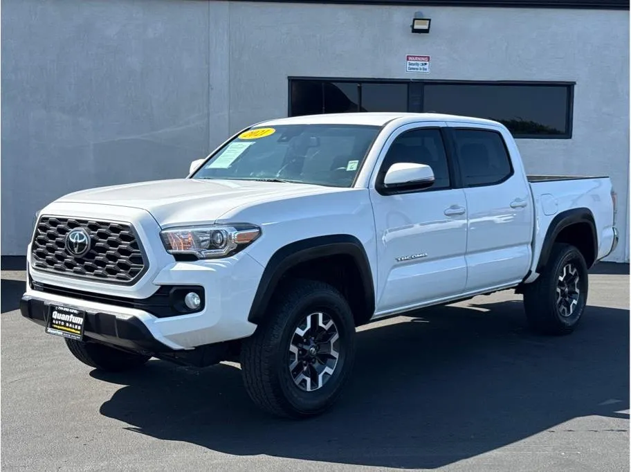 White 2021 Toyota Tacoma Double Cab TRD Off-Road Pickup 4D 5 ft for sale in Garden Grove, CA
