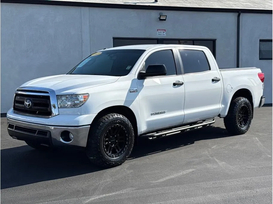White 2013 Toyota Tundra CrewMax Pickup 4D 5 1/2 ft for sale in Garden Grove, CA