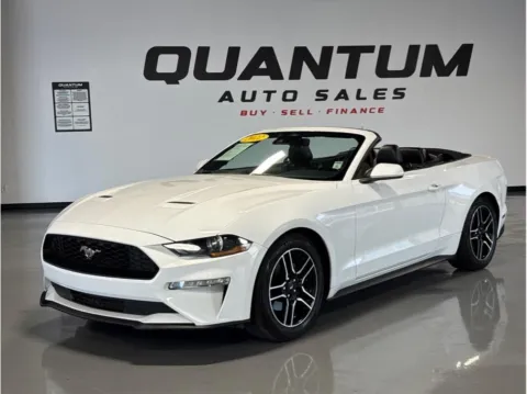 White 2022 Ford Mustang EcoBoost Premium Convertible 2D for sale in Garden Grove, CA