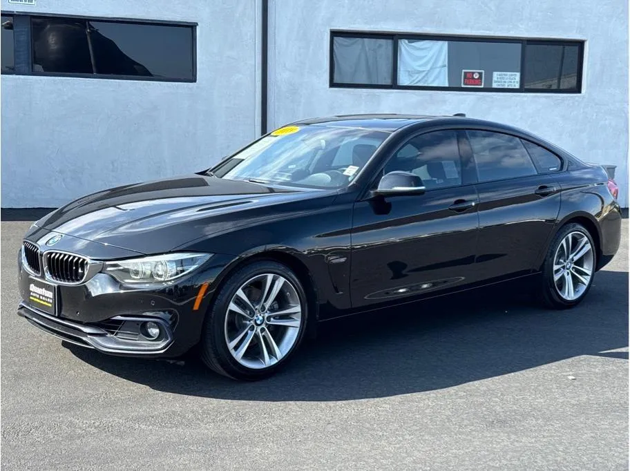 Black 2018 BMW 4 Series 430i Gran Coupe Sedan 4D for sale in Garden Grove, CA