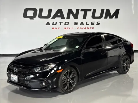Black 2021 Honda Civic Sport Sedan 4D for sale in Garden Grove, CA