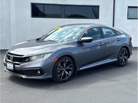 Gray 2019 Honda Civic Sport Sedan 4D for sale in Garden Grove, CA