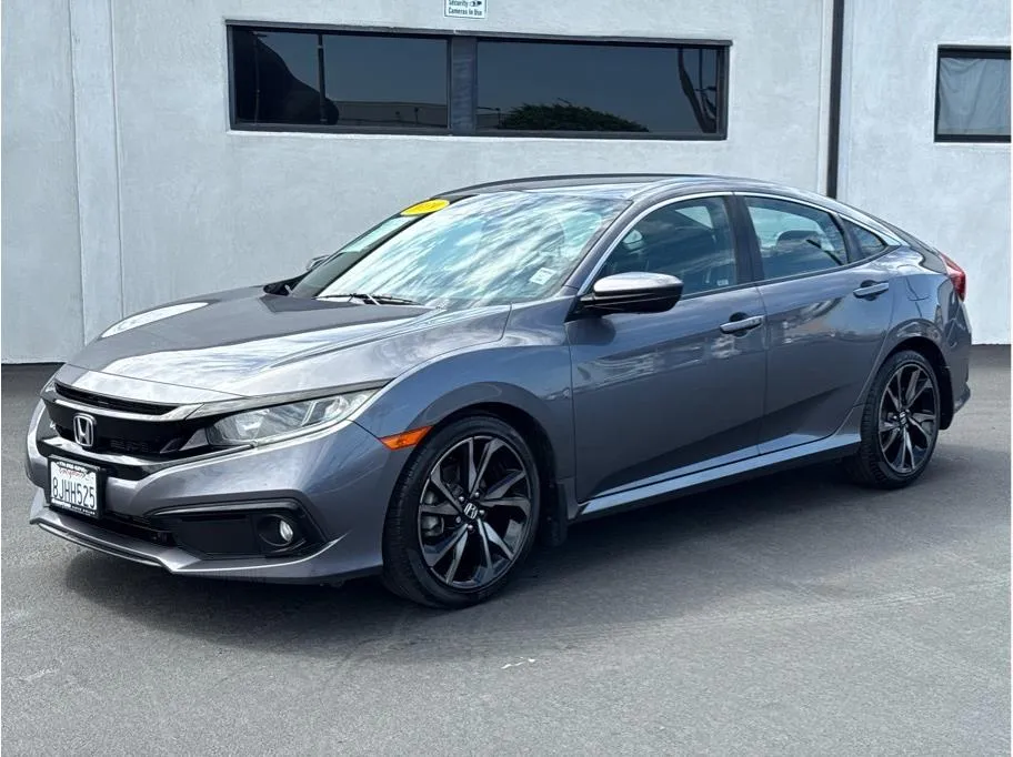 Gray 2019 Honda Civic Sport Sedan 4D for sale in Garden Grove, CA