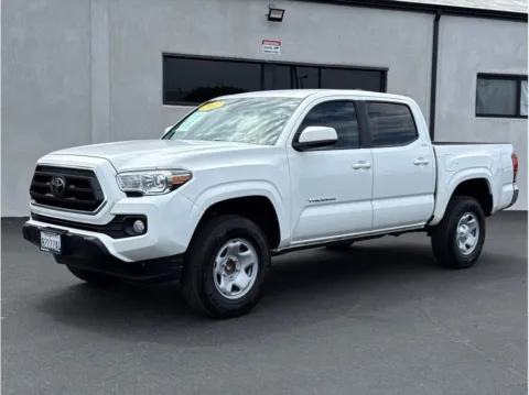 White 2022 Toyota Tacoma Double Cab SR5 Pickup 4D 5 ft for sale in Garden Grove, CA