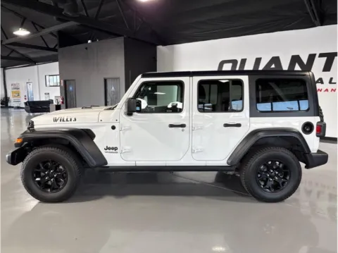 Photos of 2022 Jeep Wrangler Unlimited Willys Sport Utility 4D for sale in Garden Grove, CA at Quantum Auto Sales - Garden Grove