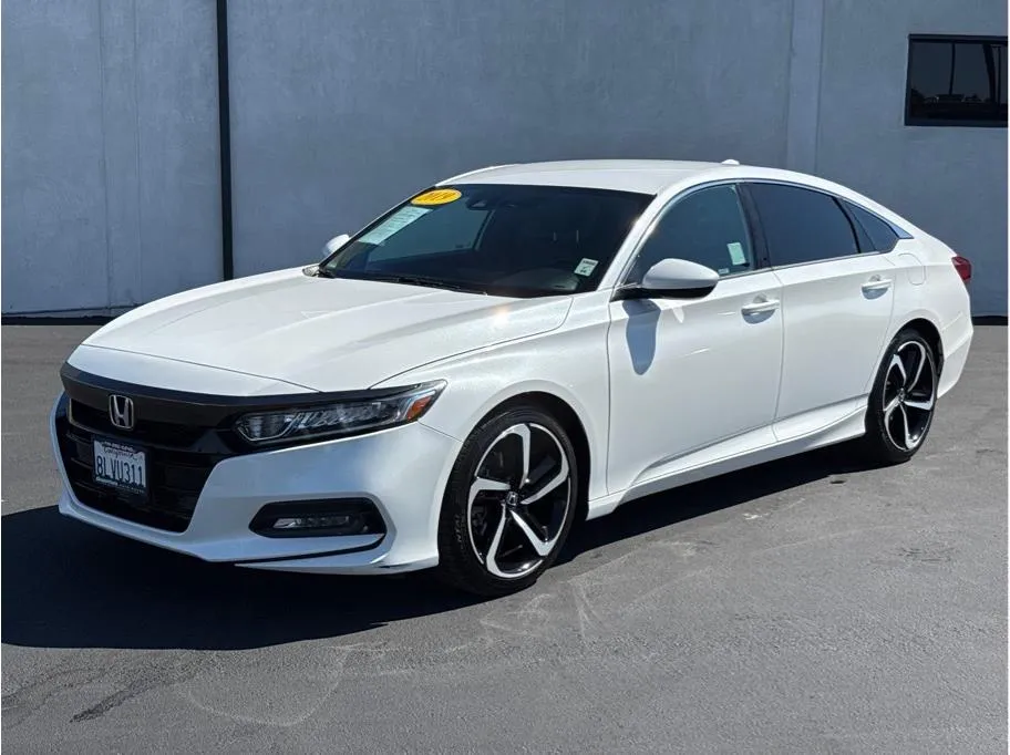 White 2019 Honda Accord Sport Sedan 4D for sale in Garden Grove, CA