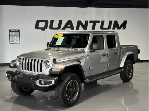 Silver 2021 Jeep Gladiator Overland Pickup 4D 5 ft for sale in Garden Grove, CA