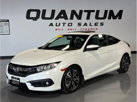 White 2017 Honda Civic EX-T Coupe 2D for sale in Garden Grove, CA