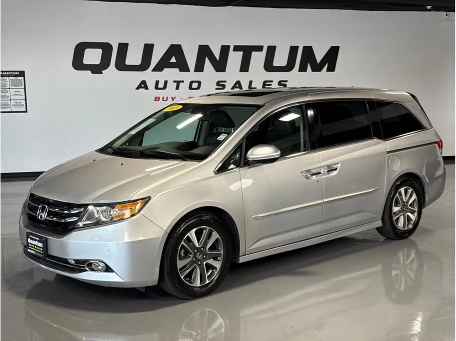 Silver 2015 Honda Odyssey Touring Minivan 4D for sale in Garden Grove, CA