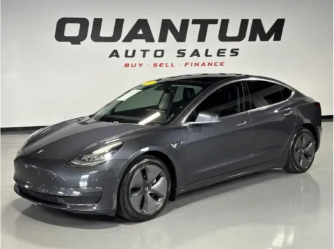 Gray 2019 Tesla Model 3 Long Range Sedan 4D for sale in Garden Grove, CA