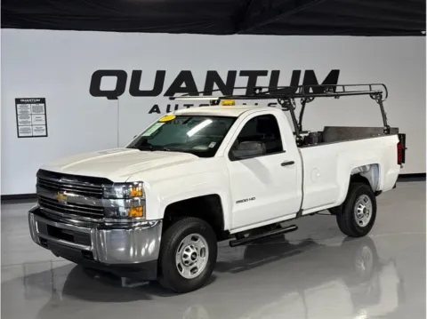 White 2018 Chevrolet Silverado 2500 HD Regular Cab Work Truck Pickup 2D 8 ft for sale in Garden Grove, CA