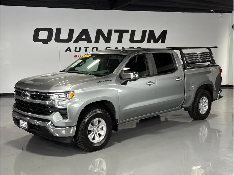 Gray 2025 Chevrolet Silverado 1500 Crew Cab LT Pickup 4D 5 3/4 ft for sale in Garden Grove, CA