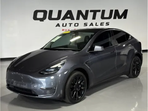 Gray 2022 Tesla Model Y Long Range Sport Utility 4D for sale in Garden Grove, CA