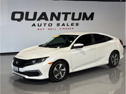 White 2020 Honda Civic LX Sedan 4D for sale in Garden Grove, CA