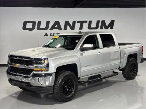 Silver 2017 Chevrolet Silverado 1500 Crew Cab LT Pickup 4D 5 3/4 ft for sale in Garden Grove, CA