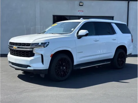 White 2021 Chevrolet Tahoe LS Sport Utility 4D for sale in Garden Grove, CA