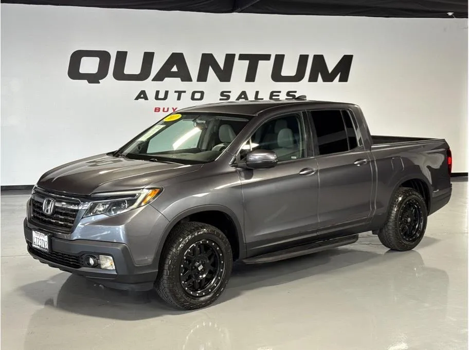Gray 2017 Honda Ridgeline RTL-T Pickup 4D 5 ft for sale in Garden Grove, CA