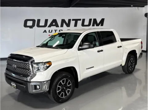 White 2018 Toyota Tundra CrewMax SR5 Pickup 4D 5 1/2 ft for sale in Garden Grove, CA