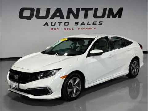 White 2019 Honda Civic LX Sedan 4D for sale in Garden Grove, CA