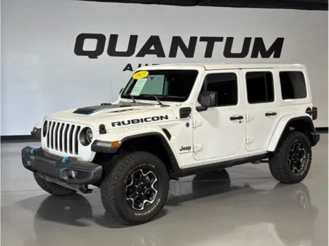 White 2023 Jeep Wrangler 4xe Rubicon 4xe Sport Utility 4D for sale in Garden Grove, CA