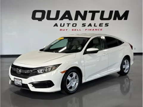 White 2018 Honda Civic LX Sedan 4D for sale in Santa Ana, CA