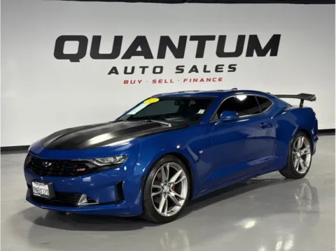 Blue 2021 Chevrolet Camaro LT Coupe 2D for sale in Santa Ana, CA