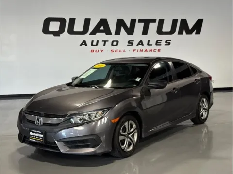 Gray 2016 Honda Civic LX Sedan 4D for sale in Santa Ana, CA