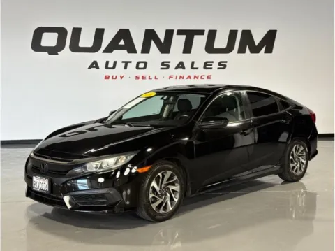 Black 2016 Honda Civic EX Sedan 4D for sale in Santa Ana, CA
