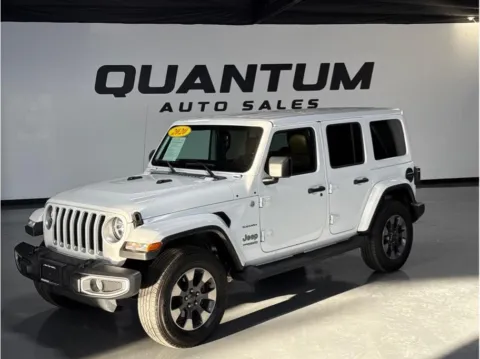 White 2020 Jeep Wrangler Unlimited Sahara Sport Utility 4D for sale in Escondido, CA