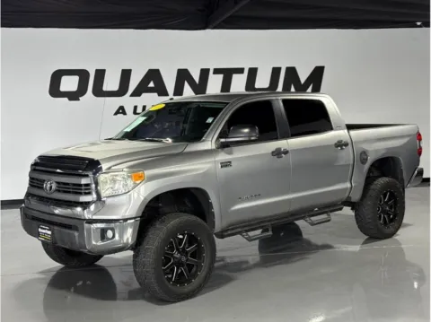 Silver 2014 Toyota Tundra CrewMax SR5 Pickup 4D 5 1/2 ft for sale in Escondido, CA