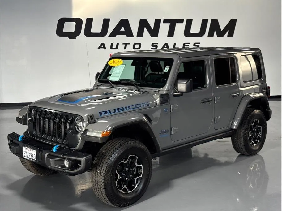 Gray 2021 Jeep Wrangler Unlimited 4xe Rubicon 4xe Sport Utility 4D for sale in Escondido, CA
