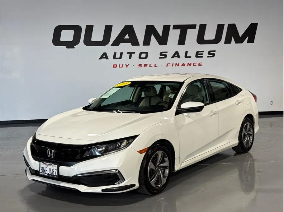 White 2019 Honda Civic LX Sedan 4D for sale in Escondido, CA