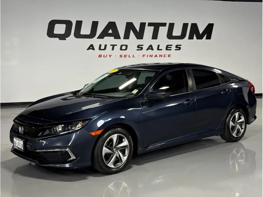 Blue 2020 Honda Civic LX Sedan 4D for sale in Escondido, CA