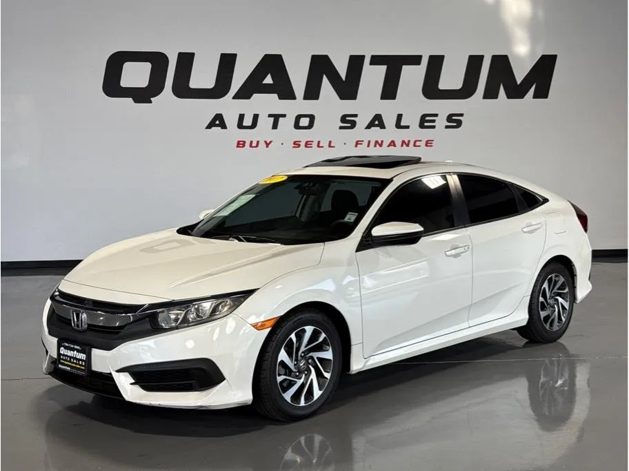 White 2017 Honda Civic EX Sedan 4D for sale in Escondido, CA