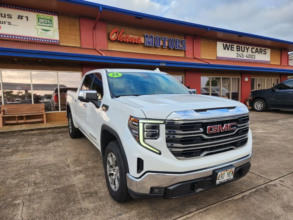 White 2024 GMC Sierra 1500 SLT for sale in Lihue, HI