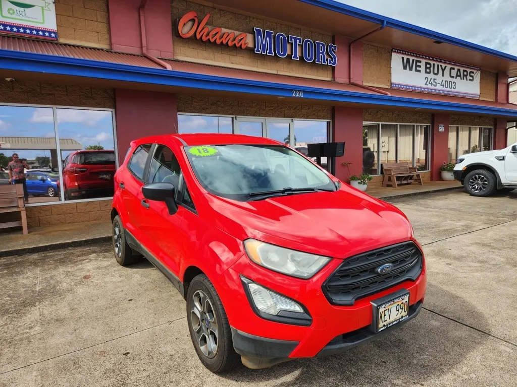 Red 2018 Ford EcoSport S for sale in Lihue, HI