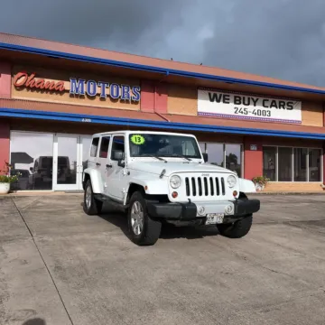 White 2013 Jeep Wrangler Unlimited Sahara for sale in Lihue, HI
